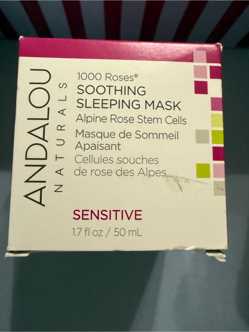 Andalou Naturals 1000 Roses Soothing Sleeping Mask - Sensitive (Pink)